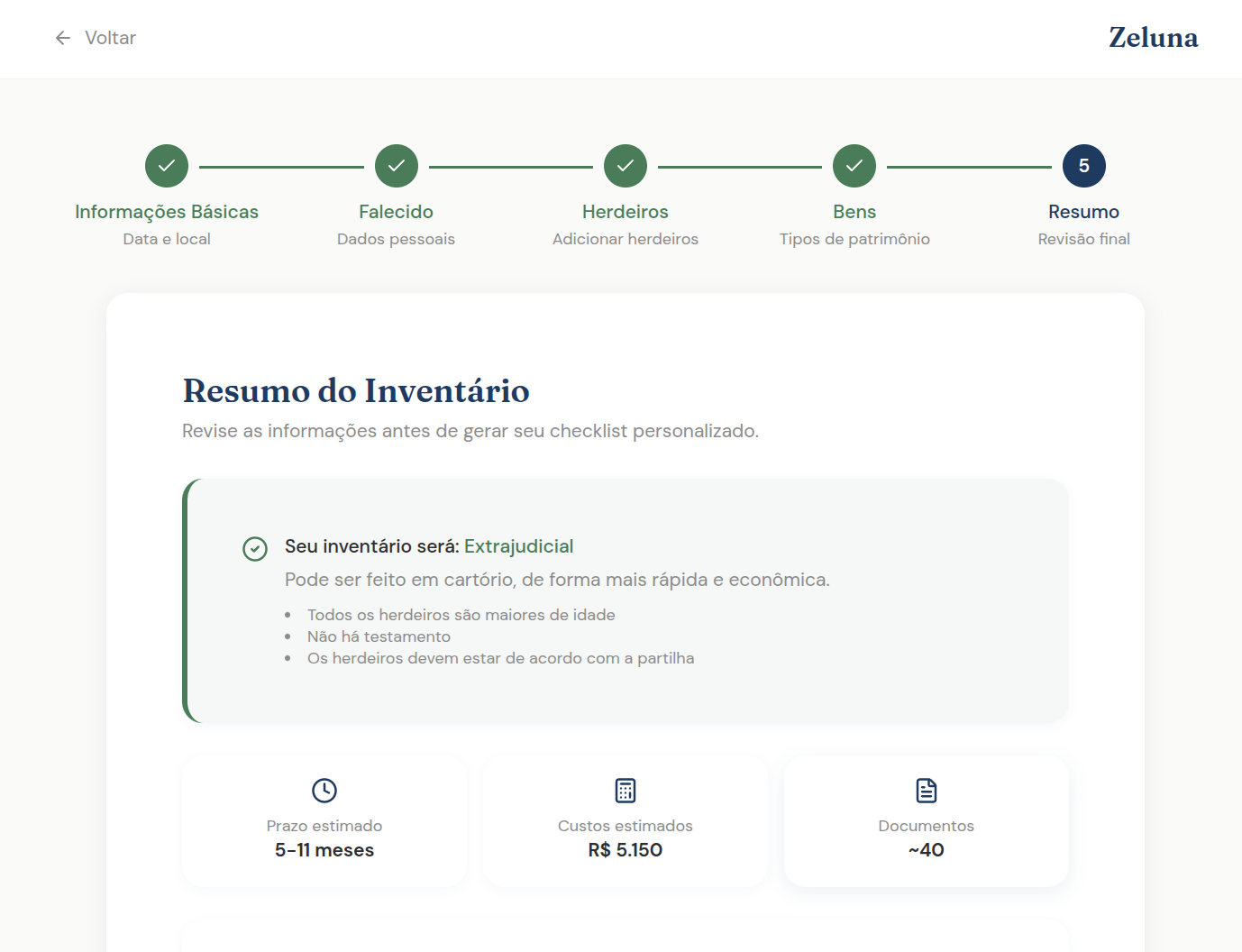 Conte sua situação