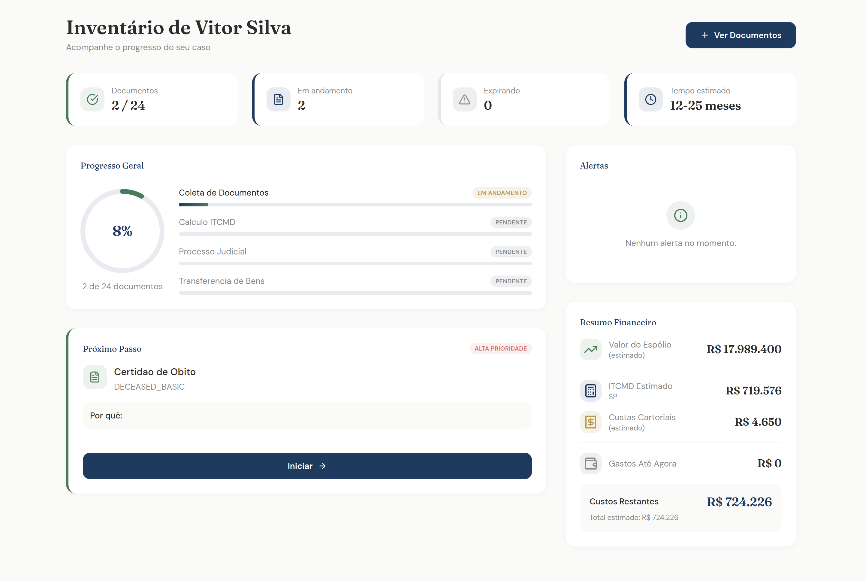 Acompanhe em tempo real